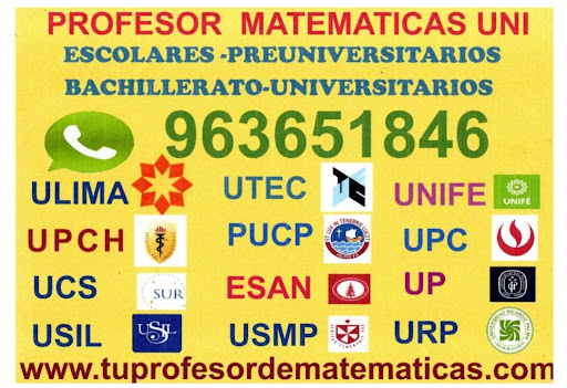 clases particulares matemáticas ulima,pucp cálculo integral para estudiante ulima,pucp,upc,esan,utec,utp,usmp